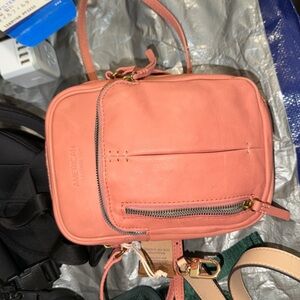 American Leather Pink Crossbody Bag